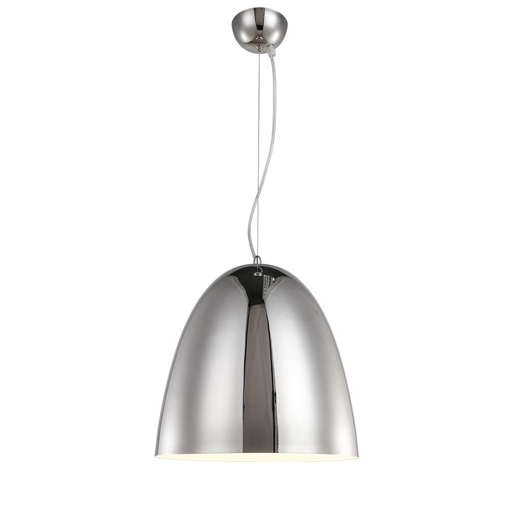 COLGANTE OVOIDE CROMO 1XE27 30CM M82-1B